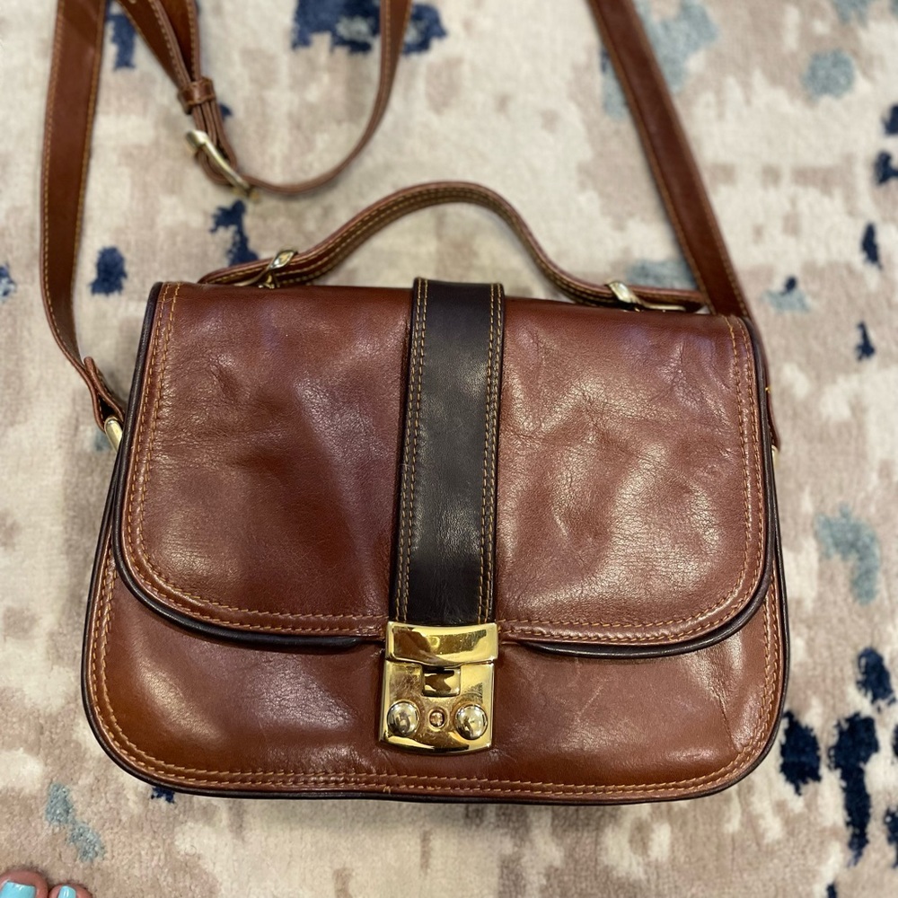 Genuine leather vintage purse